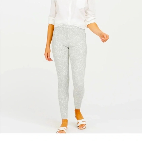 Spanx Jean-ish Ankle Leggings in Speckled Grey size medium - Picture 1 of 5